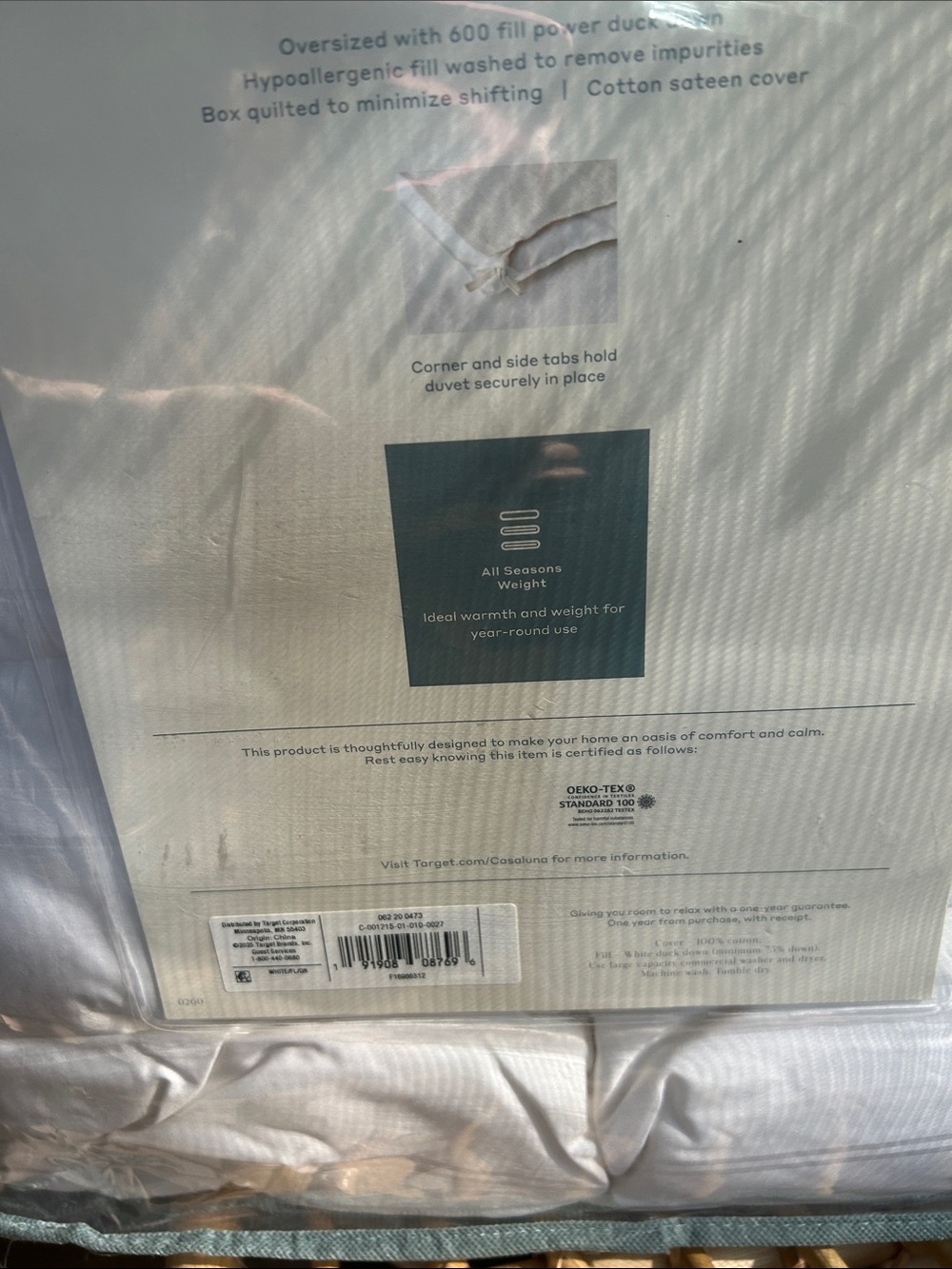 Casaluna F/Q All Season Weight Premium Down Comforter - Picture 3 of 14